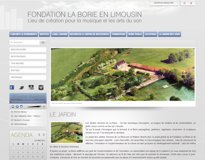 Site Joomla Fondation La Borie-en-Limousin