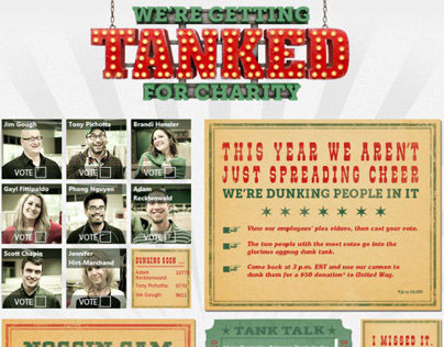 "Getting Tanked for Charity" - Interactive Holiday Card