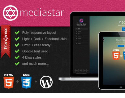 Mediastar - Creative WordPress Portfolio Theme