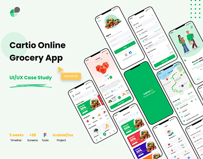 Cartio Grocery App - UI/UX Case Study