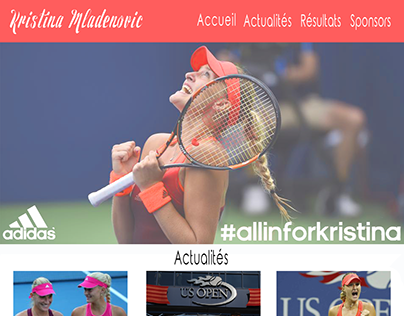 Interface graphique Kristina Mladenovic
