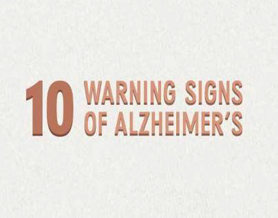 10 Warning Signs of Alzheimer's Infographic