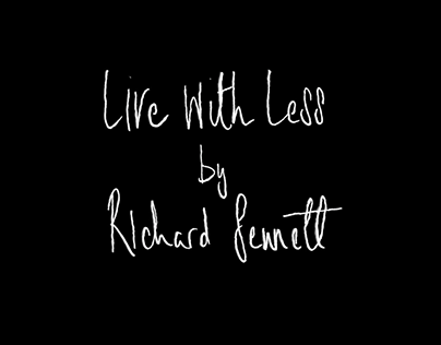 RSA - Richard Sennett 'Live With Less' animation