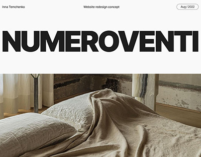 NUMEROVENTI - website redesign concept