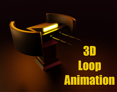 Turret 3D Loop Animation