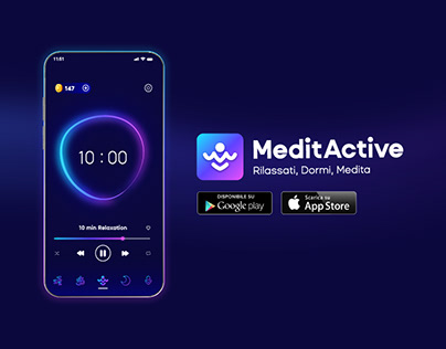 MeditActive - Meditatation app UX/UI