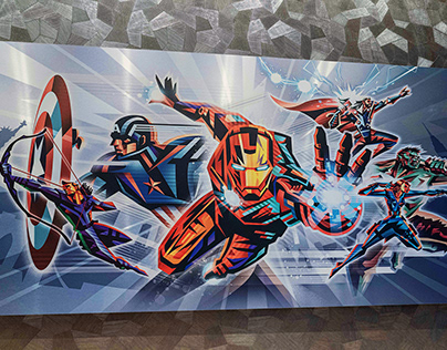 Mural and some works : Disney's Hotel New York