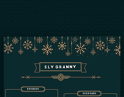 Sly Granny - Menu Design & Social Media Ads