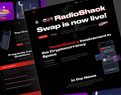 The RadioShack Cryptocurrency Landing Page Redesign