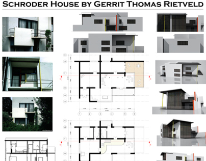 Schroder House by G T Rietveld Analysis on Behance