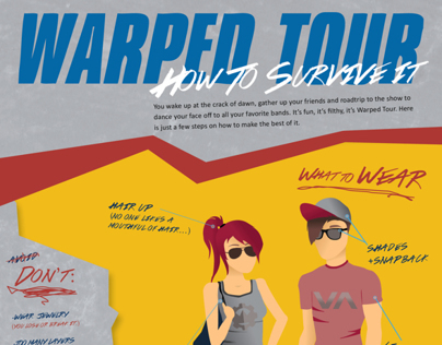 How to Survive Warped Tour Infographic