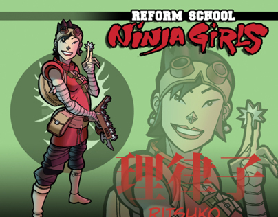 REFORM SCHOOL NINJA GIRLS promotional posters