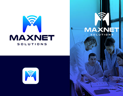 Maxnet solutions, Net solution logo branding