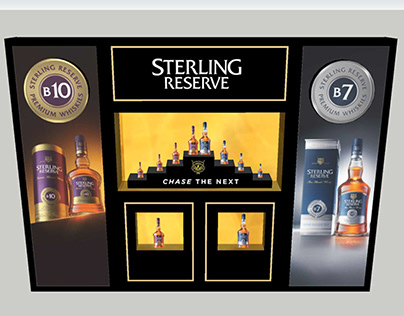 Sterling Reserve B10 & B7 Scotch Display Rack Design