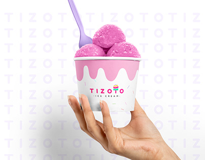 Tizoto - Ice-cream Brand Logo Design