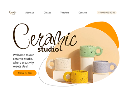 Landing page | Ceramic studio