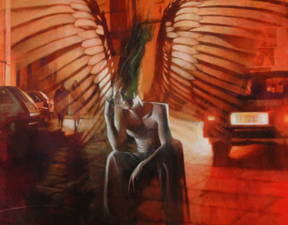 Angels | PAINTING | Acrylic on Canvas | 2002