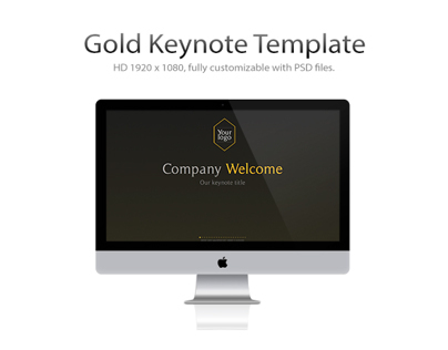 Gold Keynote Template