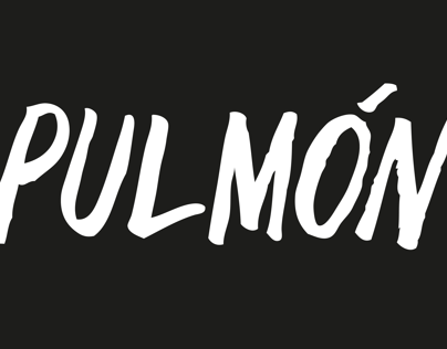 Pulmón - Hand lettered logo