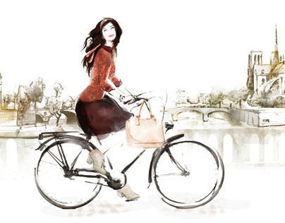 Woman on a bike - TrésOr