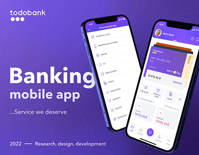 Todobank – Mobile Banking App | Fintech – UI/UX Design