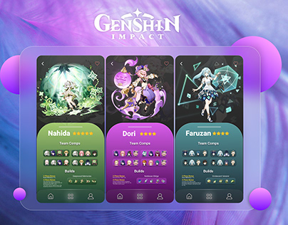 Genshin Impact | REDESIGN APP
