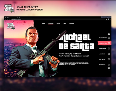GTA - Website Concept Design