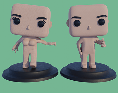Proje minik resmi - Template for 3D Printed Funko Figures