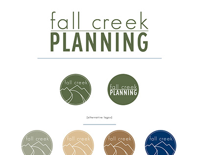 Fall Creek Planning Branding Package 2021