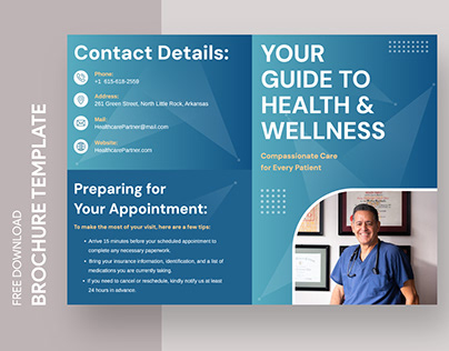 Free Editable Online Medical Brochure Template