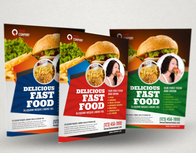 Fast Food / Restaurant Flyer Ad Template Vol.2