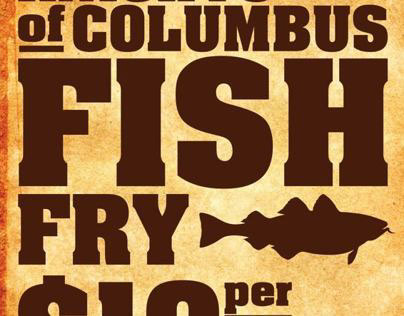 Knight of Columbus Fish Fry Sign