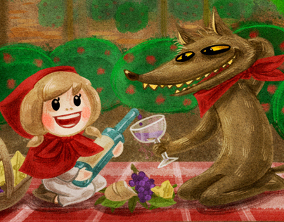 Red Riding Hood and Wolf
