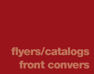 flyers/catalogs front convers