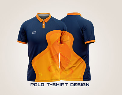 Polo T-Shirt Design Front And Back Part Design