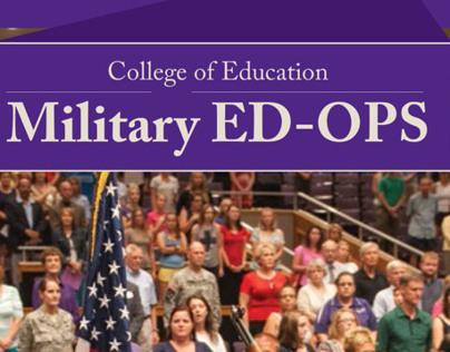 College of Education military initiatives brochure