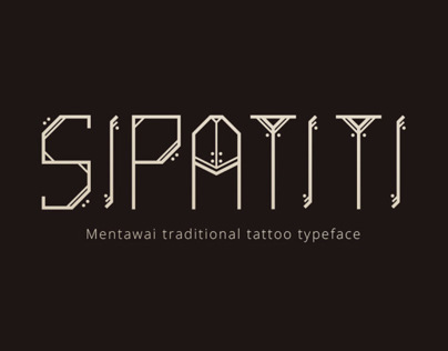 Sipatiti - Mentawaian Tattoo Typeface