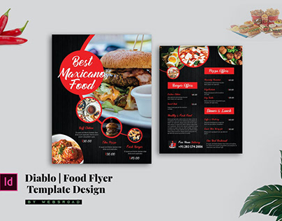 Diablo | Food Flyer Design Template By Websroad