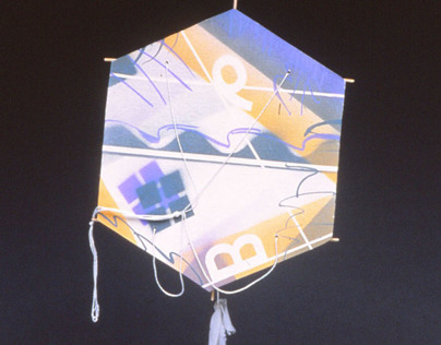 Kite made from Porcelain, Silk and Bamboo