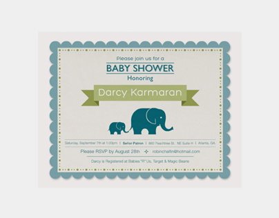 DIY Baby Shower Invite