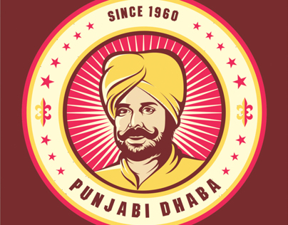Punjabi Dhaba : Punjabi Restaurant : Mascot Design