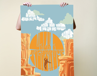 Modern Psychedelic Poster–Music Lyric Inspired