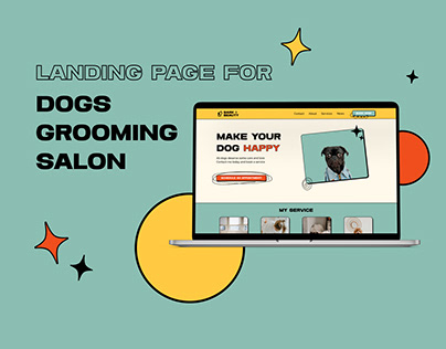 Landing page for Dogs Grooming Salon