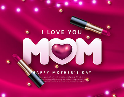圖庫作品- 母親節向量素材 / Happy Mother's Day Vector Image