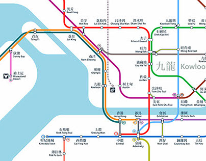 Hong Kong & Shenzhen Metro Map
