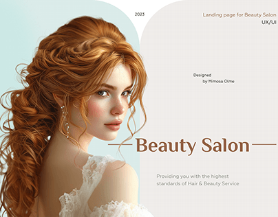 Beauty salon website and mobile version