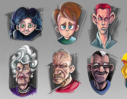 Ordinary people. Character design