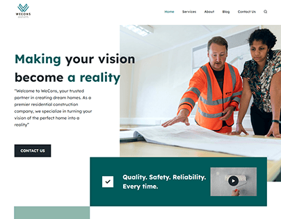 Small Construction Business's Website
