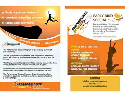 Performance Booster Flyer