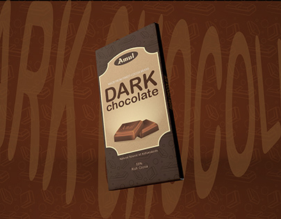 AMUL DARK CHOCOLATE cover packaging